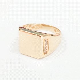 SELLO CABALLERO ORO AMARILLO PIEDRA                                   