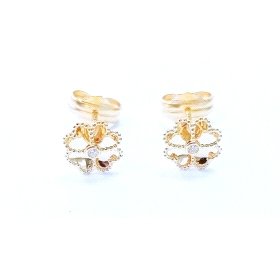 PENDIENTES NIÑA ORO AMARILLO PIEDRA                                   