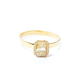 SORTIJA ORO AMARILLO BRILLANTES                                       