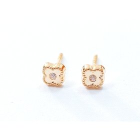 PENDIENTES NIÑA ORO AMARILLO PIEDRA                                   