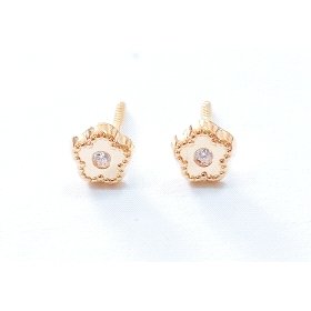 PENDIENTES NIÑA ORO AMARILLO PIEDRA                                   