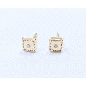 PENDIENTES NIÑA ORO AMARILLO PIEDRA                                   