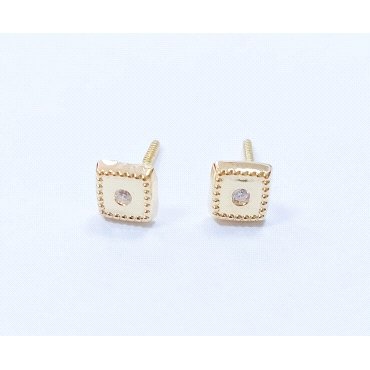 PENDIENTES NIÑA ORO AMARILLO PIEDRA                                   