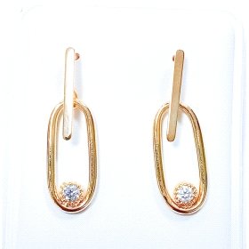 PENDIENTES ORO AMARILLO PIEDRA                                        