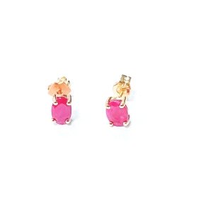 PENDIENTES ORO AMARILLO PIEDRA                                        