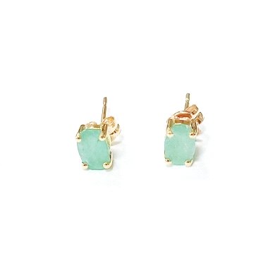 PENDIENTES ORO AMARILLO PIEDRA                                        