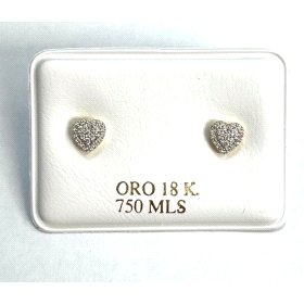 PENDIENTES ORO AMARILLO BRILLANTES                                    