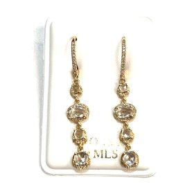 PENDIENTES ORO AMARILLO BRILLANTES                                    