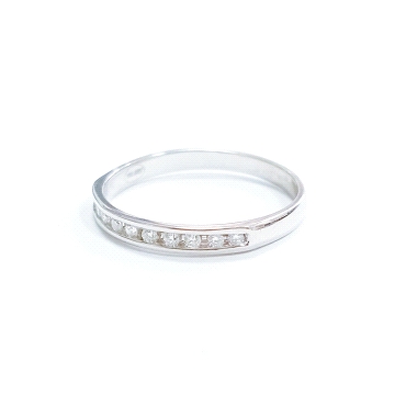SORTIJA ORO BLANCO BRILLANTES                                         