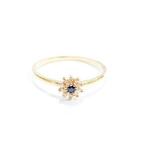 SORTIJA ORO AMARILLO BRILLANTES                                       