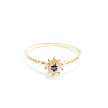 SORTIJA ORO AMARILLO BRILLANTES                                       