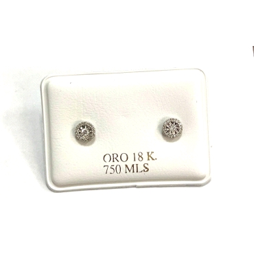 PENDIENTES ORO BLANCO BRILLANTES                                      