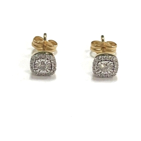 PENDIENTES BICOLOR BRILLANTES                                         