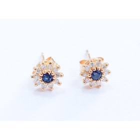 PENDIENTES ORO AMARILLO BRILLANTES                                    