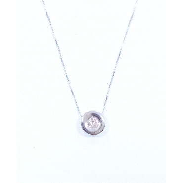 GARGANTILLA ORO BLANCO BRILLANTES                                     