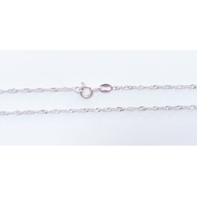 CADENAS CADENA ORO BLANCO 50 CM.                                      