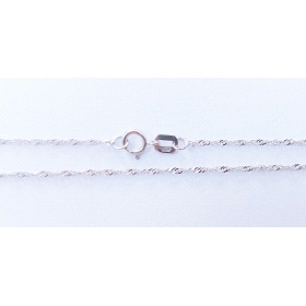 CADENAS CADENA ORO BLANCO 50 CM.                                      