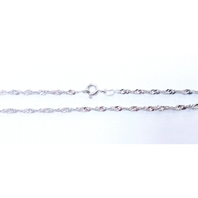 CADENAS CADENA ORO BLANCO 50 CM.                                      