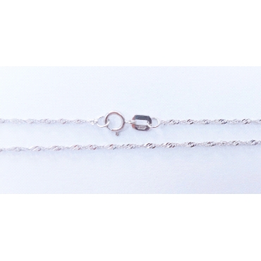 CADENAS CADENA ORO BLANCO 40 CM.                                      