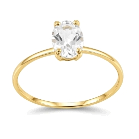9 KILATES SORTIJA ORO AMARILLO PIEDRA                                 