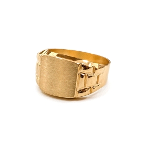 9 KILATES SELLO CABALLERO SEMI HUECO                                  