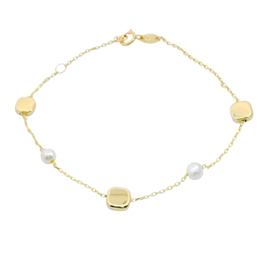 9 KILATES PULSERA SEÑORA ORO AMARILLO PE                              