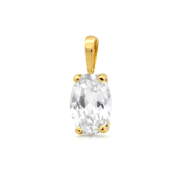 9 KILATES COLGANTE ORO AMARILLO PIEDRA                                