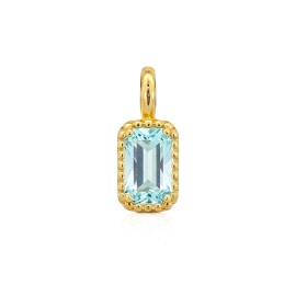9 KILATES COLGANTE ORO AMARILLO PIEDRA                                