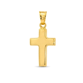 9 KILATES CRUZ ORO AMARILLO LISO                                      