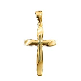 9 KILATES CRUZ ORO AMARILLO LISO                                      