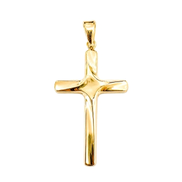 9 KILATES CRUZ ORO AMARILLO LISO                                      