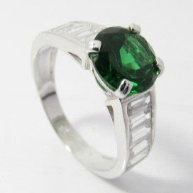 SORTIJA ORO BLANCO ITALIANO PIEDRA