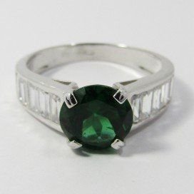 SORTIJA ORO BLANCO ITALIANO PIEDRA