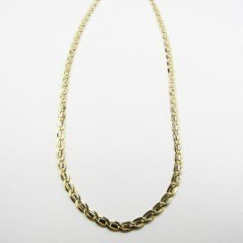 GARGANTILLA ORO BICOLOR ITALIANO LISO
