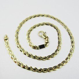 GARGANTILLA ORO BICOLOR ITALIANO LISO