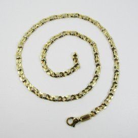 GARGANTILLA ORO BICOLOR ITALIANO LISO