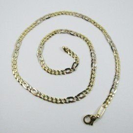 GARGANTILLA ORO BICOLOR ITALIANO LISO