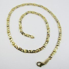 GARGANTILLA ORO BICOLOR ITALIANO LISO