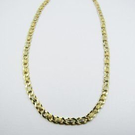 GARGANTILLA ORO BICOLOR ITALIANO LISO