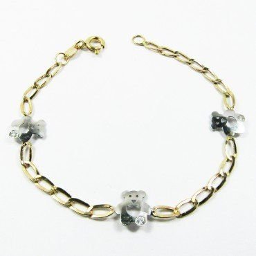 PULSERAS NIÑA BICOLOR FETICHE PIEDRA