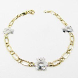 PULSERAS NIÑA BICOLOR FETICHE PIEDRA