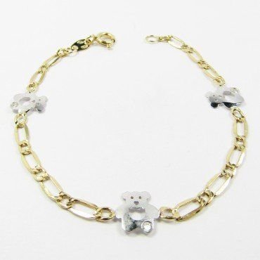 PULSERAS NIÑA BICOLOR FETICHE PIEDRA