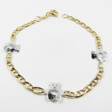 PULSERAS NIÑA BICOLOR FETICHE PIEDRA