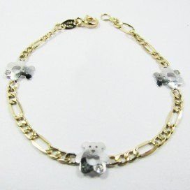 PULSERAS NIÑA BICOLOR FETICHE PIEDRA