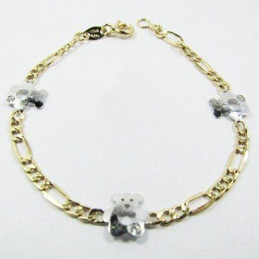 PULSERAS NIÑA BICOLOR FETICHE PIEDRA