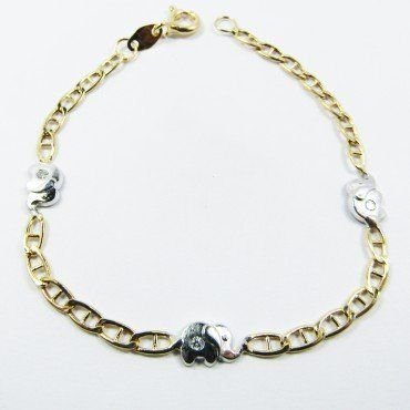 PULSERAS NIÑA BICOLOR FETICHE PIEDRA