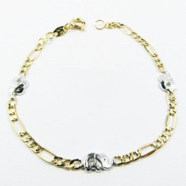 PULSERAS NIÑA BICOLOR FETICHE PIEDRA