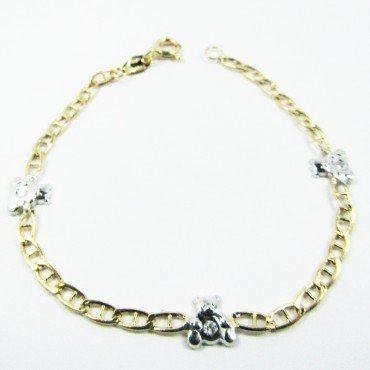 PULSERAS NIÑA BICOLOR FETICHE PIEDRA