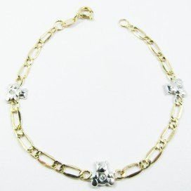 PULSERAS NIÑA BICOLOR FETICHE PIEDRA