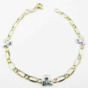 PULSERAS NIÑA BICOLOR FETICHE PIEDRA